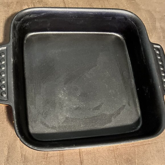 Parini Orange Square Covered Casserole Baker Non Stick 9.5 x 9.5 x 2.5 Inches - Picture 3 of 5